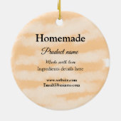 Eigene Bäckerei mit Liebe ergänzen die Website Keramik Ornament (Hinten)