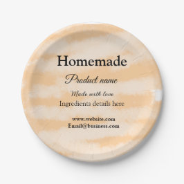 Eigene Bäckerei mit Liebe ergänzen die Website Pappteller