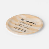 Eigene Bäckerei mit Liebe ergänzen die Website Pappteller (Schrägansicht)