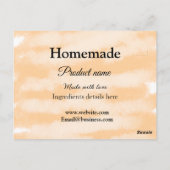 Eigene Bäckerei mit Liebe ergänzen die Website Postkarte (Rückseite)