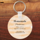 Eigene Bäckerei mit Liebe ergänzen die Website Schlüsselanhänger (Rückseite)