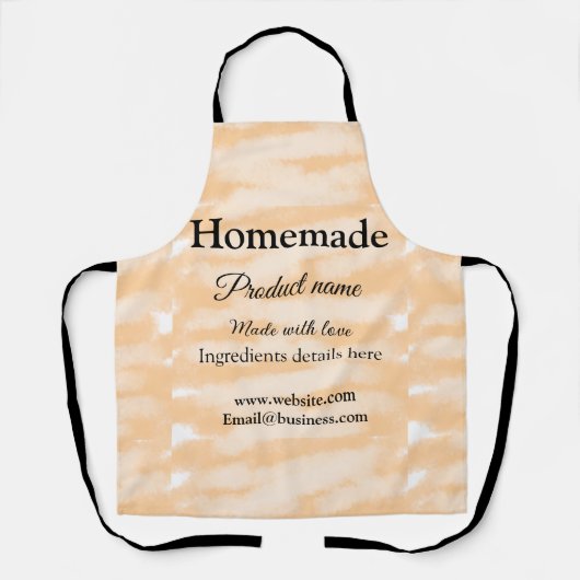 Eigene Bäckerei mit Liebe ergänzen die Website Schürze (Vorderseite)