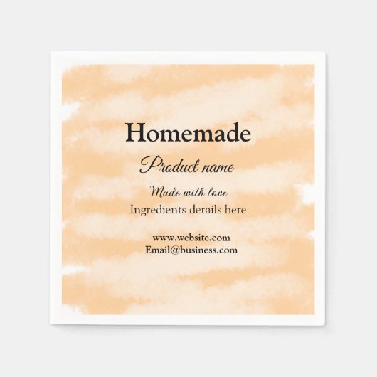 Eigene Bäckerei mit Liebe ergänzen die Website Serviette (Vorderseite)