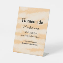 Eigene Bäckerei mit Liebe ergänzen die Website Sockelschild