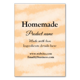 Eigene Bäckerei mit Liebe ergänzen die Website Tischnummer