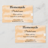 Eigene Bäckerei mit Liebe ergänzen die Website Visitenkarte (Vorne/Hinten)