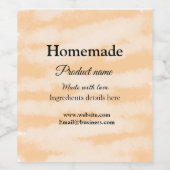 Eigene Bäckerei mit Liebe ergänzen die Website Weinetikett (Einzelnes Label)