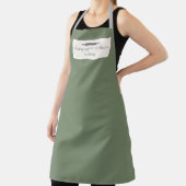 Eigene Bäckerei Name Olivenöl Grüner Koch oder Sch Schürze (InSitu)