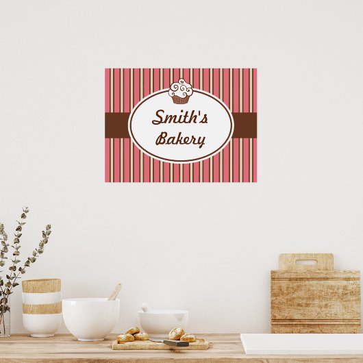 Eigene Bäckereistreifen Poster (Küche)