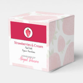 Eigene Bath-und Körperpackung | Erdbeere Geschenkschachtel