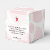 Eigene Bath-und Körperpackung | Erdbeere Geschenkschachtel (Rückseite)