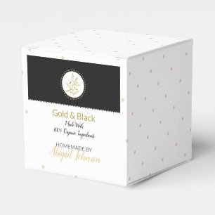 Eigene Bath-und Körperpackung Gold und Schwarz Geschenkschachtel