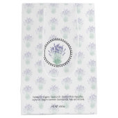 Eigene Bath-und Körperpackung | Lavendel Mittlere Geschenktüte (Rückseite)