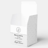 Eigene Bath-und Körperpackung | Schwarz/Weiß Geschenkschachtel (Geöffnet)