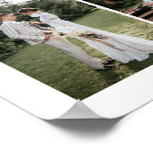 Eigene benutzerdefinierte 2-FotoCollage horizontal Poster (Ecke)