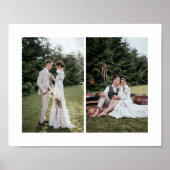 Eigene benutzerdefinierte 2-FotoCollage horizontal Poster (Vorne)