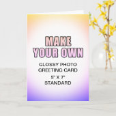 Eigene benutzerdefinierte 5" x 7" karte (Gelbe Blume)