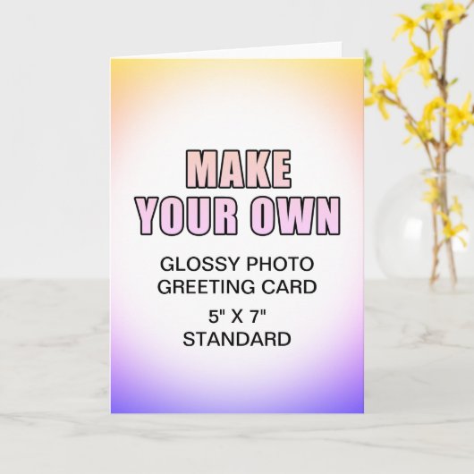 Eigene benutzerdefinierte 5" x 7" karte (Gelbe Blume)