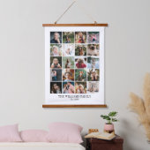 Eigene benutzerdefinierte Familie hinzufügen 20 Fo Wandteppich Mit Holzrahmen (Schlafzimmer)