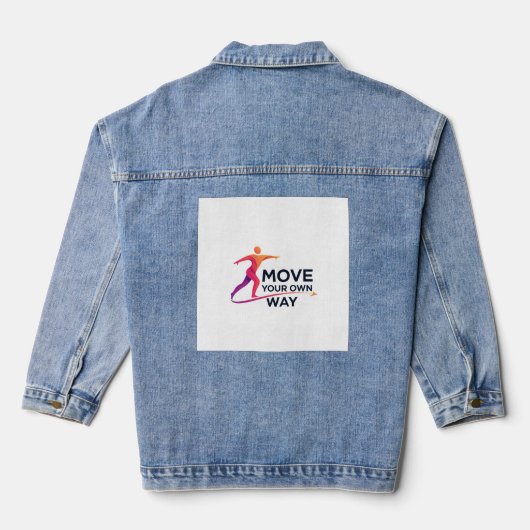Eigene Bewegung Jeansjacke (Rückseite)