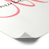 Eigene Bezeichnung für das Monogramm | Chic 8"x10" Poster (Ecke)