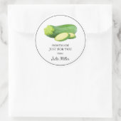 Eigene Bezeichnung nur für Sie zucchini Runder Aufkleber (Tasche)