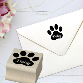 Eigene Bezeichnung Paw Print Signature Rubber Brie Gummistempel