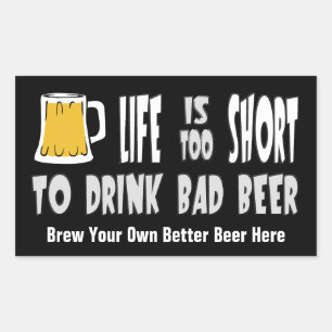 Eigene Bieraufkleber oder eigene Bieraufkleber Rechteckiger Aufkleber