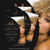 Eigene Bilder hinzufügen Elegante Moderne Schwarz Flyer