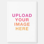 Eigene Bildgröße hochladen Magnet (Vorderseite)