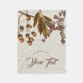 Eigene Blätter für den Herbst Wasserfarbenfolien Fleecedecke (Vorderseite)