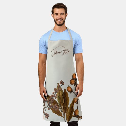 Eigene Blätter für den Herbst Wasserfarbenfolien Schürze (Getragen)