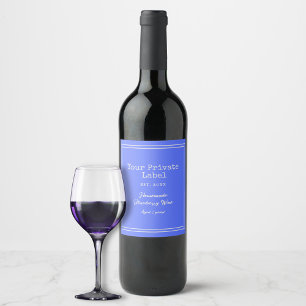 Eigene Blueberry-Marke Weinetikett