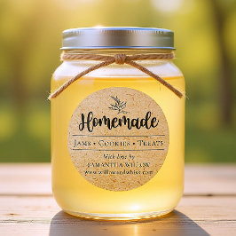 Eigene botanische Kraft-Produktverpackung Runder Aufkleber