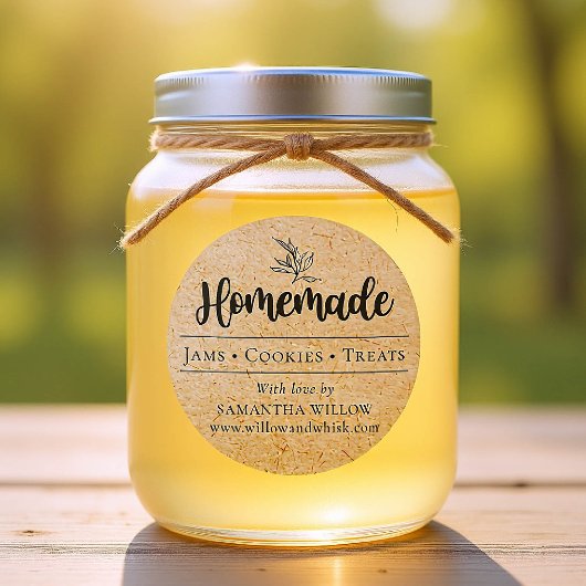 Eigene botanische Kraft-Produktverpackung Runder Aufkleber