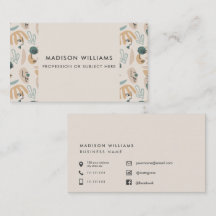Eigene botanische Motive mit Personalisiertem Name