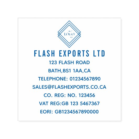 Eigene Briefmarke für Ihr Firmenlogo Permastempel (Design)