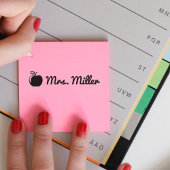 Eigene Briefmarke mit Namen + Apfel Permastempel