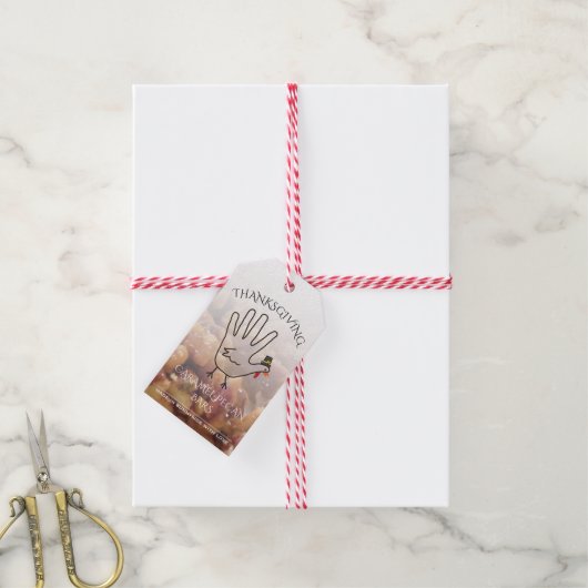 Eigene Caramel Pecan Bars Labels Geschenkanhänger (Mit Garn)