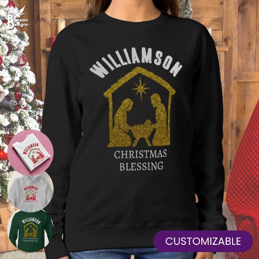 Eigene Christliche Weihnachtszeit Sweatshirt