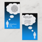 eigene Denkblase schaffen Visitenkarte (Vorne/Hinten)