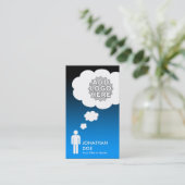 eigene Denkblase schaffen Visitenkarte (Stehend Vorderseite)