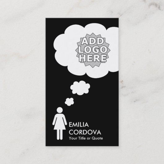 eigene Denkblase schaffen Visitenkarte (Vorderseite)