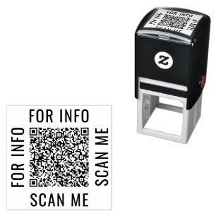 Eigene Design-benutzerdefinierte QR-Code-Briefmark Permastempel
