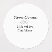 Eigene Donuts Bäckerei hinzufügen Ihren eigenen Te Etiketten (Design 2)