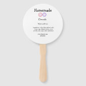 Eigene Donuts mit Liebe ergänzen Text-Website Fächer (Rückseite)