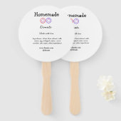 Eigene Donuts mit Liebe ergänzen Text-Website Fächer (Vorne und Hinten)