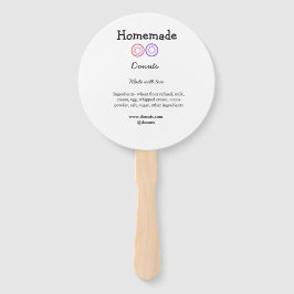 Eigene Donuts mit Liebe ergänzen Text-Website Fächer