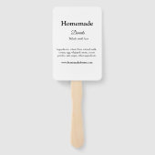 Eigene Donuts mit Liebe ergänzen Text-Website Fächer (Rückseite)