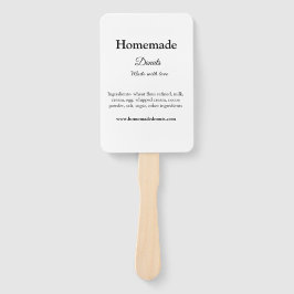 Eigene Donuts mit Liebe ergänzen Text-Website Fächer